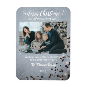 Elegant  Christmas Flexible Photo Magnet