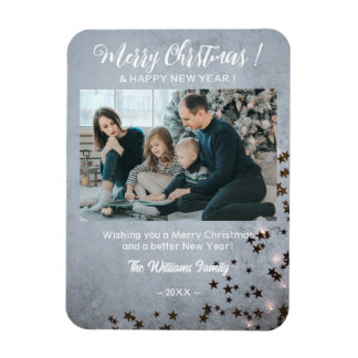 Elegant  Christmas Flexible Photo Magnet