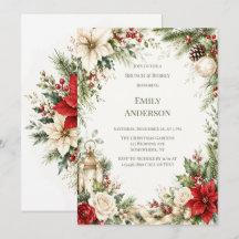 Elegant Christmas Floral Brunch & Bubbly