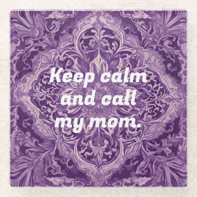 Elegant Christmas Gifts for Busy Working Moms Glass Coaster (Front)