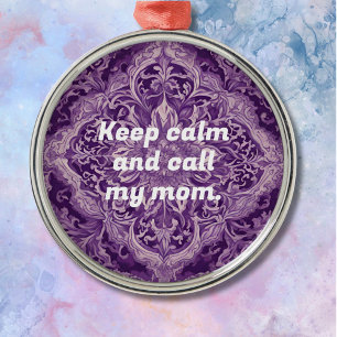 Elegant Christmas Gifts for Busy Working Moms Metal Ornament