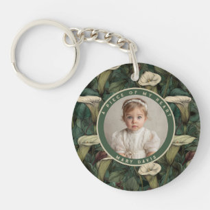 Elegant Christmas Gifts For Him Floral Calla Lilie Key Ring