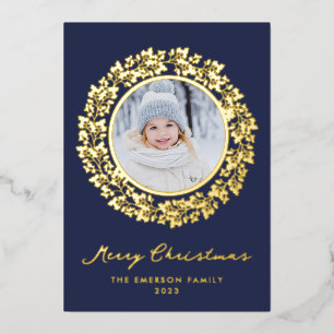 Elegant Christmas Gold Foil Card
