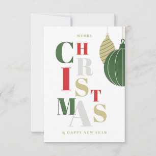 Elegant Christmas greetings. Card