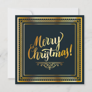 Elegant Christmas Holiday Custom Photo Flat Card