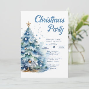 Elegant Christmas Holiday Dinner Party Invitation