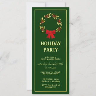 Elegant Christmas Holiday Party Invitations