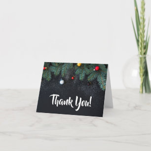 Elegant Christmas Holiday Thank You Card