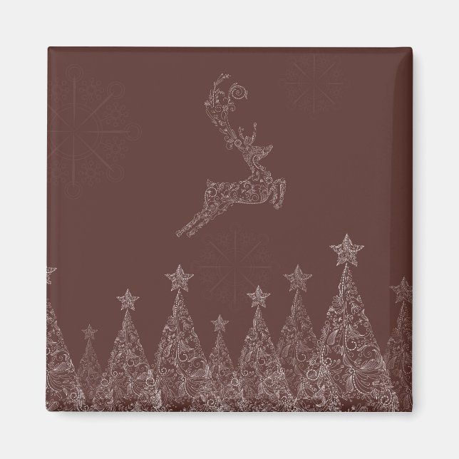 Elegant Christmas Magnet (Front)