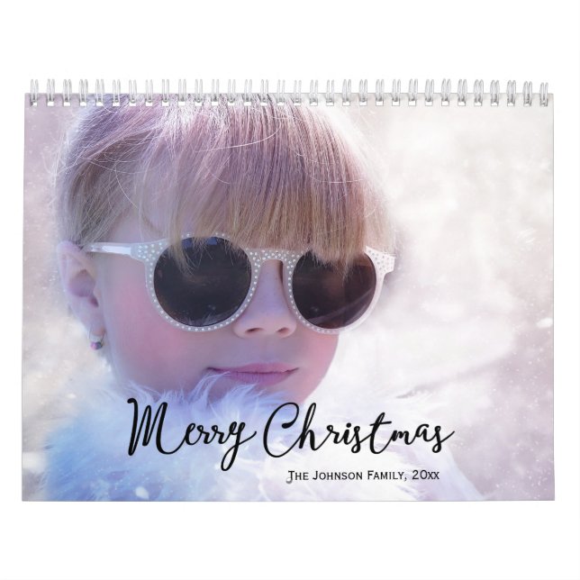 Elegant Christmas Memories Photo Calendar (Cover)