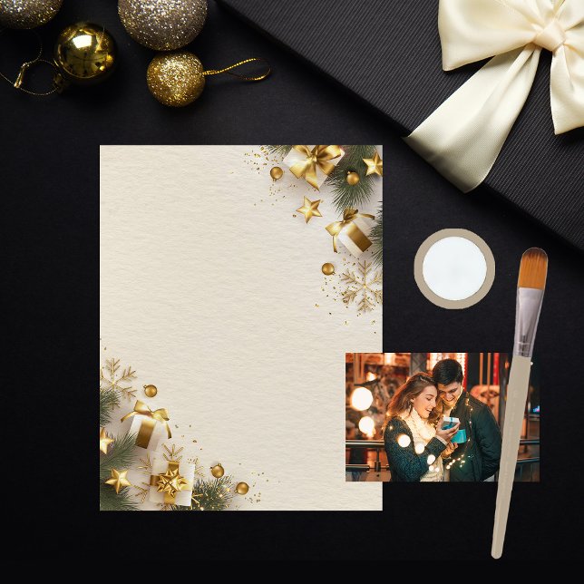 Elegant Christmas Morning Scrapbook Paper (Creator Uploaded)