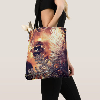 Elegant Christmas Ornament Glow | Festive Holiday  Tote Bag
