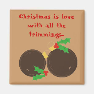 Elegant Christmas Ornaments Magnet