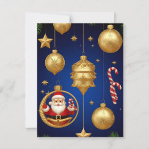 Elegant Christmas Ornaments Postcard