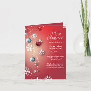 elegant christmas party celebration holiday card