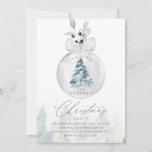 Elegant Christmas Party Invitation