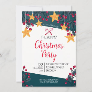 Elegant Christmas Party Invitation