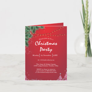 elegant christmas party invitation