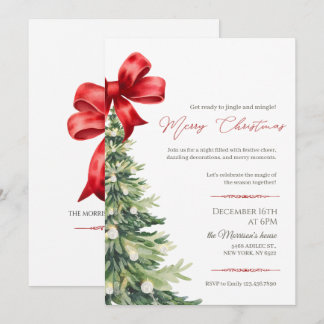 Elegant Christmas Party Invitation