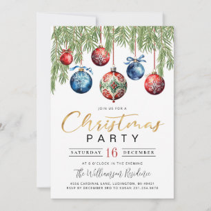 Elegant Christmas Party Invitation