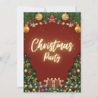Elegant Christmas Party Invitation