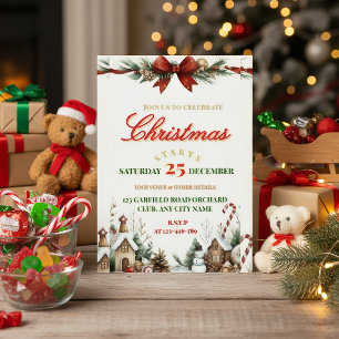 Elegant Christmas Party Invitation