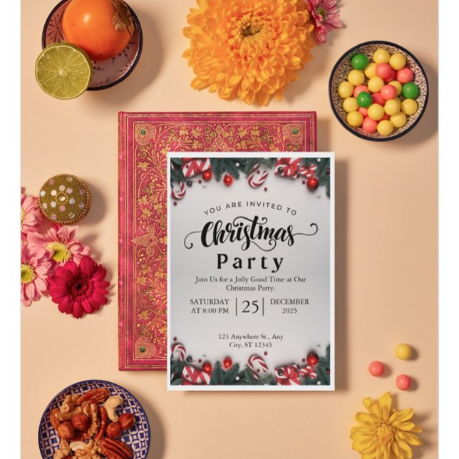 “Elegant Christmas Party Invitation (Creator Uploaded)