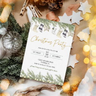 Elegant Christmas Party Invitation