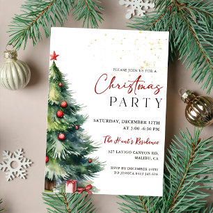Elegant Christmas Party Invitation
