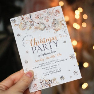 Elegant Christmas Party Invitation