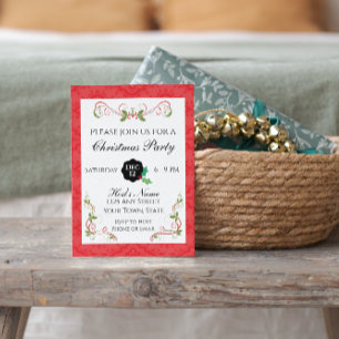 Elegant Christmas Party Invitation