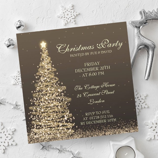 Elegant Christmas Party Invitation (Elegant Christmas Party Invitation)