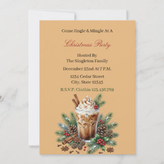 Elegant Christmas Party Invitation