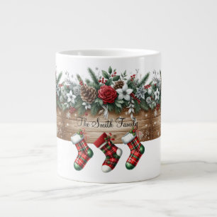 Elegant Christmas Party Modern Large Coffee Mug