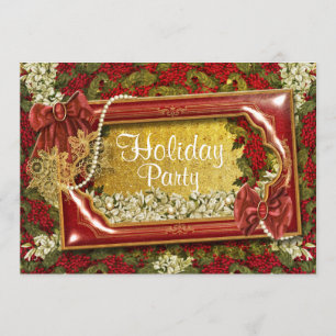 Elegant Christmas party office customisable Invitation