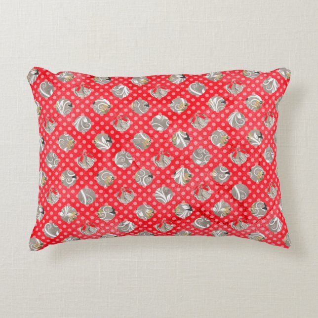 Elegant Christmas Pattern Decorative Cushion (Front)