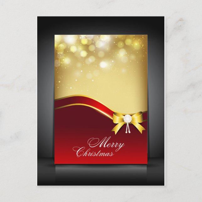 Elegant Christmas Postcard (Front)
