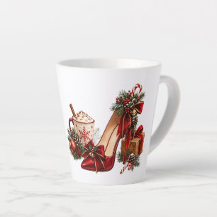Elegant Christmas Red High Heel Mug – Festive Holi