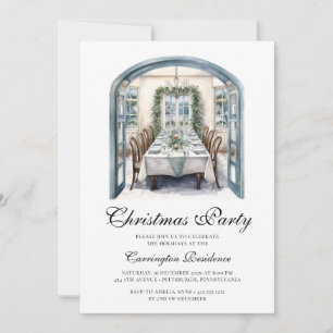 Elegant Christmas Script  Dinner/Party Invitation