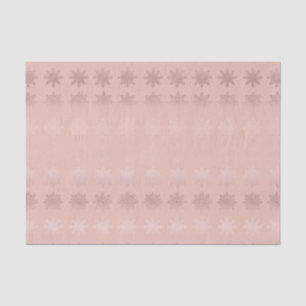 Elegant Christmas snowflake rose gold pattern Tissue Paper