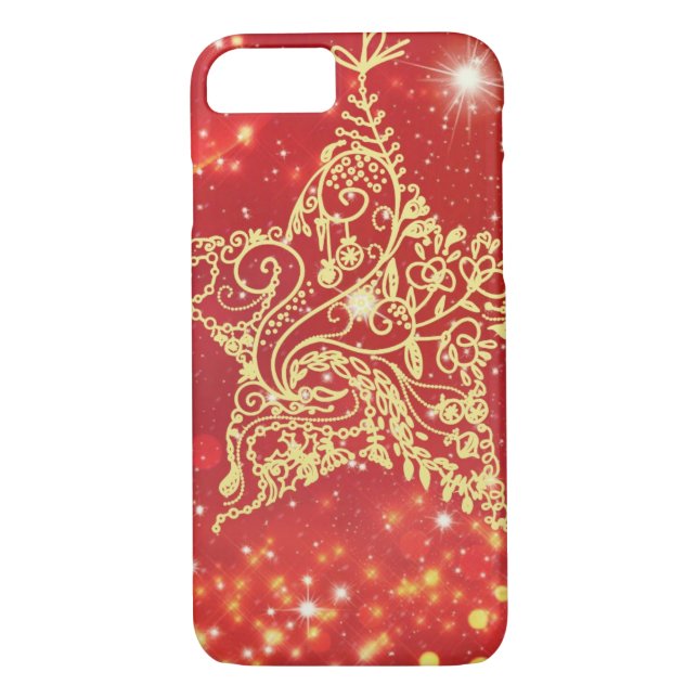 Elegant Christmas Stars Case-Mate iPhone Case (Back)