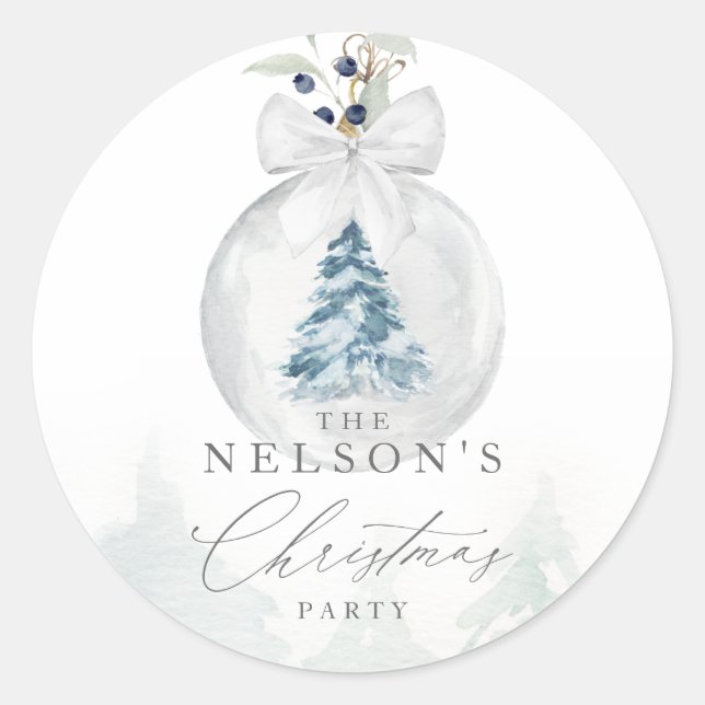 Elegant Christmas Sticker Envelope Seal (Front)