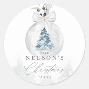 Elegant Christmas Sticker Envelope Seal