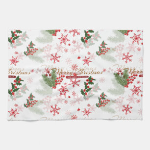 Elegant Christmas Tea Towel