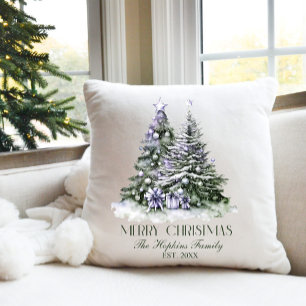 Elegant Christmas Throw Pillow