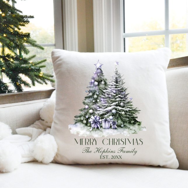 Elegant Christmas Throw Pillow (Creator Uploaded)