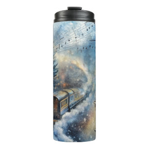 Elegant Christmas Travel Mug – Holiday Thermal Cup
