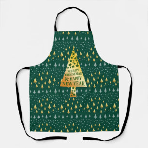 Elegant Christmas tree Apron