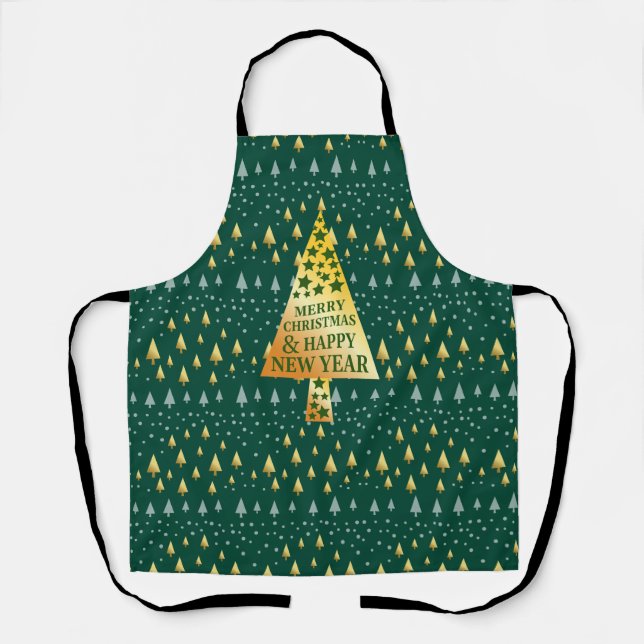 Elegant Christmas tree Apron (Front)