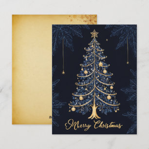 Elegant Christmas Tree Candle and Gift Card